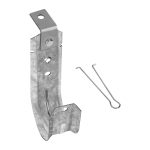2" Ceiling Mount J Hook with Retaining Clip, 50-Pack - Image 4
