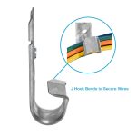 3/4" Wallmount J Hook, 50-Pack - Image 4