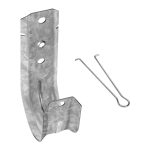 2" Wallmount J Hook with Retaining Clip, 50-Pack - Image 4