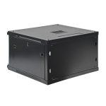 6U 19" Wall-Mount Rack Cabinet, Glass Door 21.4" Depth, Flat Box - Image 3