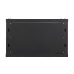 6U 19" Wall-Mount Rack Cabinet, Glass Door 21.4" Depth, Flat Box - Image 4