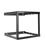 8U 2-Post Wall Mount Open Frame, 18'" Depth Flat Box