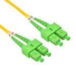 15m SC/APC-SC/APC Singlemode Duplex OFNR 2.0mm Fiber Optic Patch Cable