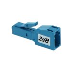 LC/UPC SM Attenuator F-M 2dB Plastic Blue - Image 2