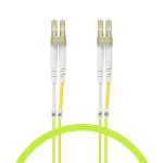 3m LC/UPC-LC/UPC OM5 Multimode Duplex OFNR 2.0mm Green Fiber Optic Patch Cable - Image 3