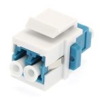 Keystone Jack LC/UPC Singlemode Duplex Blue
