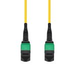 10m Singlemode MPO F/F 12-Fiber Type B 3mm Fiber Optic Cable - Image 2