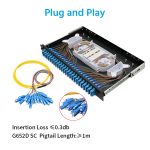 48 Port (SC) Slide Rack Mount ODF Fiber Optical Patch Panel - Image 2
