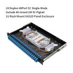 48 Port (SC) Slide Rack Mount ODF Fiber Optical Patch Panel - Image 4