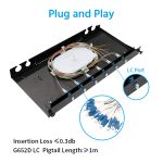 12 Port (LC) Slide Rack Mount ODF Fiber Optical Patch Panel - Image 2