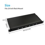 12 Port (LC) Slide Rack Mount ODF Fiber Optical Patch Panel - Image 3