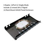 12 Port (LC) Slide Rack Mount ODF Fiber Optical Patch Panel - Image 4