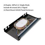 48 Port (LC) Slide Rack Mount ODF Fiber Optical Patch Panel - Image 4