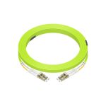 7m LC/UPC-LC/UPC OM5 Multimode Duplex OFNR 2.0mm Green Fiber Optic Patch Cable - Image 4