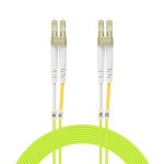 8m LC/UPC-LC/UPC OM5 Multimode Duplex OFNR 2.0mm Green Fiber Optic Patch Cable - Image 3