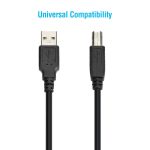 3Ft A-Male to B-Male USB2.0 Cable Black - Image 4