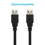 3Ft USB3.0 A-Male to A-Male Black - Image 3