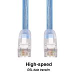 7Ft RJ11 Shielded Modem Cable for DSL Internet - Image 3