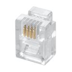 RJ11 (6P4C) Plug for Solid Round Wire 100pk - Image 3