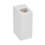 RJ12 Modular Inline Coupler Straight, White - Image 4