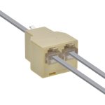 RJ11 1F/2F Modular T Adapter Ivory - Image 5