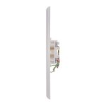 RJ11 Modular Single Port Wall Plate White, Smooth Face - Image 4