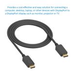 6Ft DisplayPort Male/Male Cable V1.2 4K up to 144Hz - Image 3