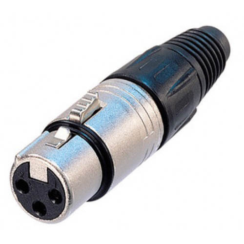 Neutrik 3 Pin XLR Female Connector NC3FX Neutrik 3 Pin XLR Female Connector NC3FX - Image 1