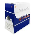 1000Ft RG6 CMR CCS Quad Shield Coax Cable White