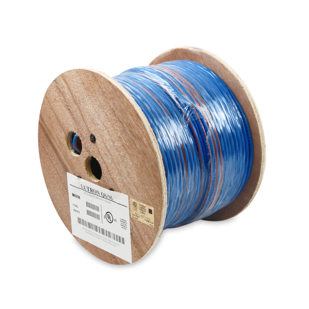 1000Ft 1P 22AWG/2C w/ Shield & Drain + 1P 16AWG/2C Lutron Cable QS Series 1000Ft 1P 22AWG/2C w/ Shield & Drain + 1P 16AWG/2C Lutron Cable QS Series, UL Listed - Image 1