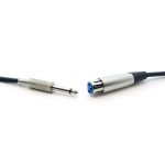100Ft XLR 3P Female to 1/4" Unbalanced Microphone Cable - Image 2