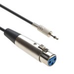 10Ft XLR Female to 3.5mm Mono Male Cable