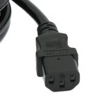 3Ft Power Extension Cord C13 to C14 Black /SJT 16/3 - Image 2