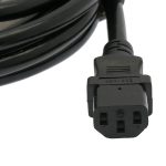 3Ft Power Extension Cord C13 to C14 Black /SJT 14/3 - Image 3