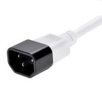 6Ft Power Cord C14 to C15 White/ SJT 14/3 - Image 3
