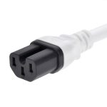 6Ft Power Cord C14 to C15 White/ SJT 14/3 - Image 4