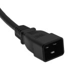 3Ft Power Cord C20 to C13 Black/ SJT 14/3 - Image 3
