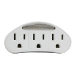 3-Outlet Power Tap with Photocell Nightlight