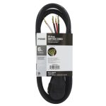 6Ft 10/4 30 Amp Black 4-Wire Dryer Cord - Image 2