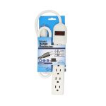 3Ft 6-Outlet Surge Protector 14AWG/3,15A, 90J - Image 2