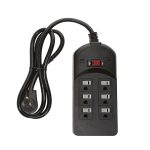 4Ft 6 Outlet Surge Protector With ENI/RFI Filter 750J 120V 15A