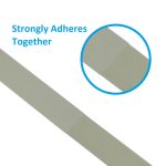 50Ft 0.8" Width Hook and Loop Strap Tape Gray - Image 3