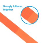 50Ft 0.8" Width Hook and Loop Strap Tape Orange - Image 3
