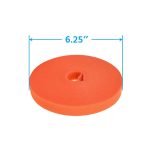 50Ft 0.8" Width Hook and Loop Strap Tape Orange - Image 2