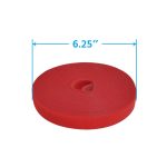50Ft 0.8" Width Hook and Loop Strap Tape Red - Image 2