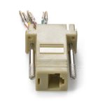 DB9 Female to RJ45 Modular Adapter Ivory - Image 3