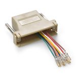 DB25 Female to RJ45 Modular Adapter Ivory - Image 3