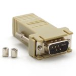 DB9 Male to RJ45 Preassembled Modular Adapter w/Hex Nut