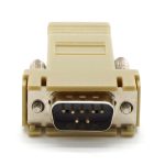 DB9 Male to RJ45 Preassembled Modular Adapter w/Hex Nut - Image 3