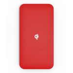 Wireless Qi Cellphone Charger Red Rubber Oil Coated - Image 2